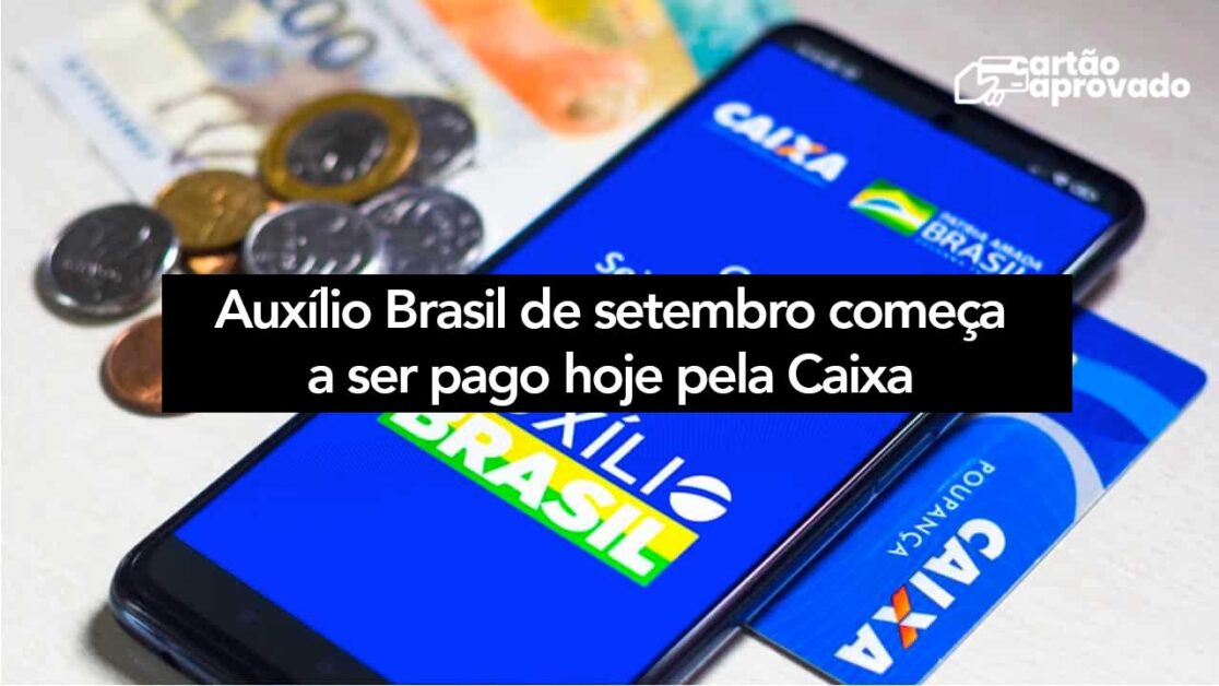 Auxílio Brasil de setembro começa a ser pago hoje pela Caixa