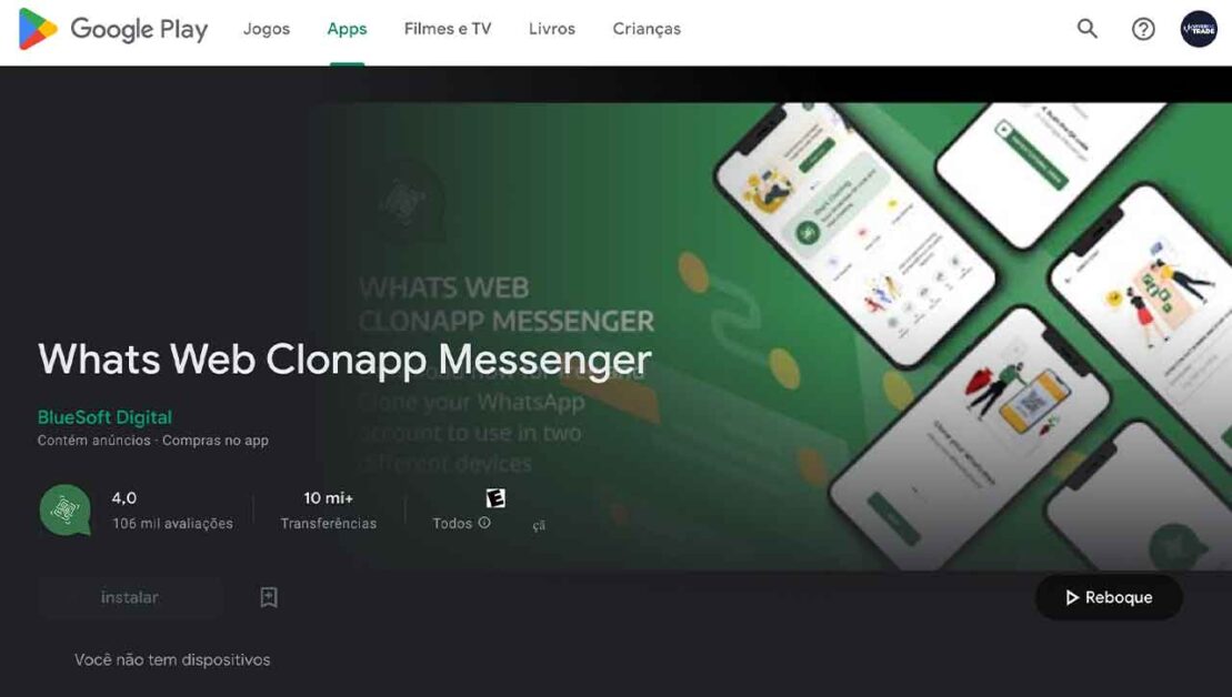 aplicativo para clonar o WhatsApp